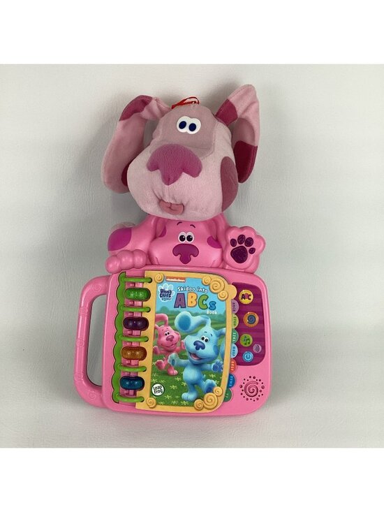 Leapfrog Other - Magenta Plush Bundle Leap Frog Blue's Clues Skidoo Into ABC's Electronic Book